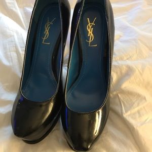 YSL Yves St Laurent tribute patent heels Size 40